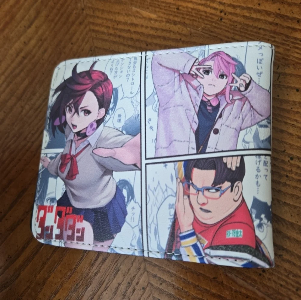 New Dan da dan anime manga leather wallet